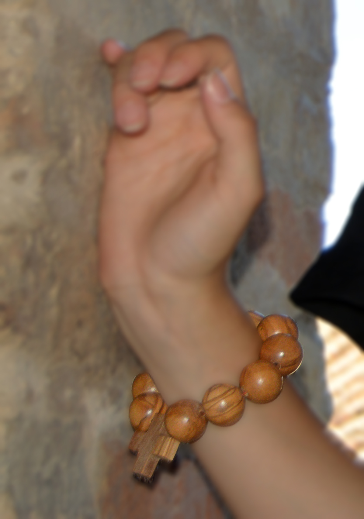 Bracciale Elastico Vintage In Pietra Naturale Con Perline E - Foto 5